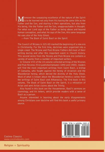 Nicene and Post-Nicene Fathers: Second Series Volume VIII Basil: Letters and Select Works