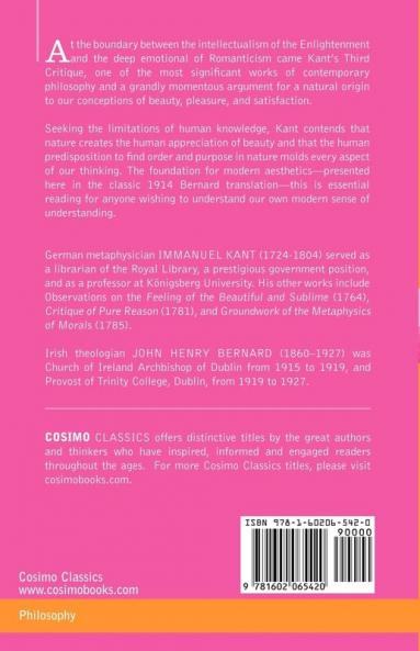 Critique of Judgment (Cosimo Classics)