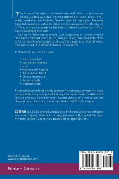Summa Theologica Volume 4 (Part III First Section)