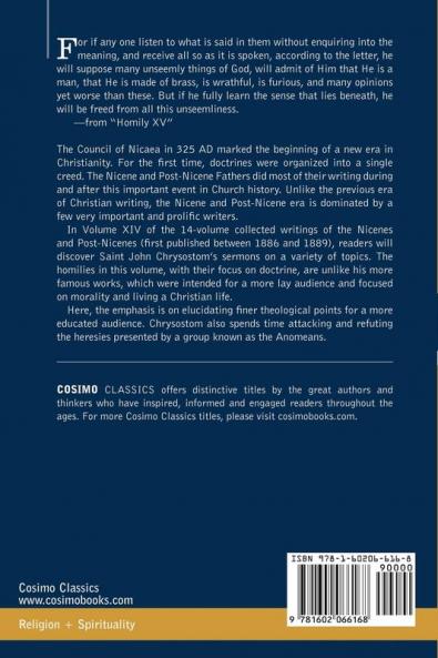 Nicene and Post-Nicene Fathers: First Series Volume XIV St.Chrysostom: Homilies on the Gospel of St. John and the Epistle to the Hebrews