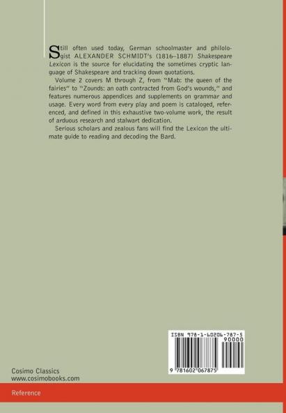 Shakespeare Lexicon Vol. 2