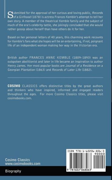 Records of a Girlhood