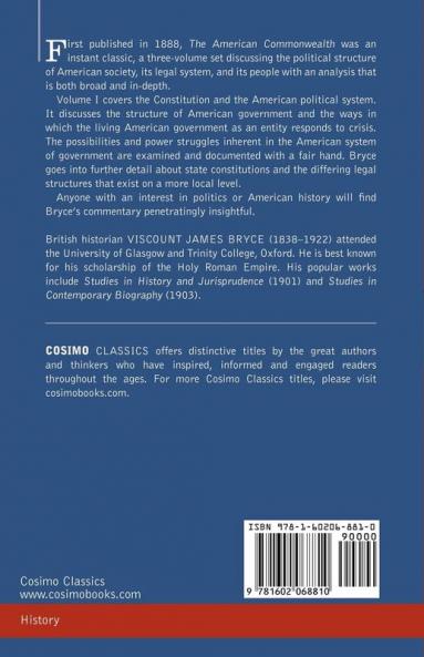 The American Commonwealth - Volume 1