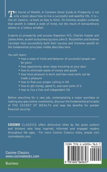 The Secret Of Wealth: A Common Sense Guide to Prosperity