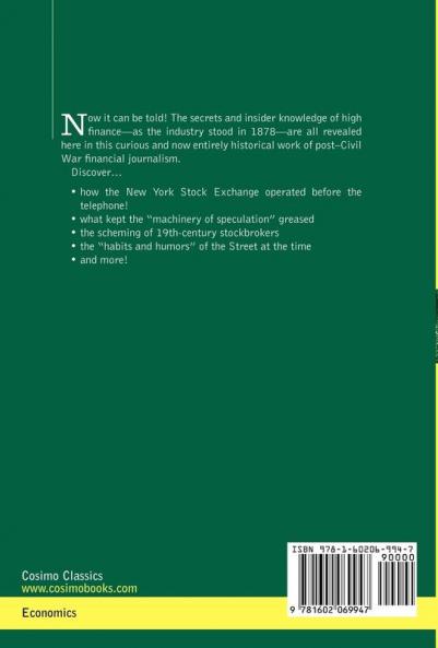 Men and Mysteries of Wall Street