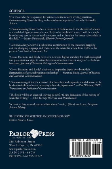 Communicating Science: The Scientific Article from the 17th Century to the Present (Rhetoric of Science and Technology)