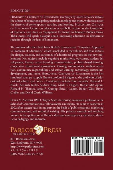 Humanistic Critique of Education: Teaching and Learning as Symbolic Action