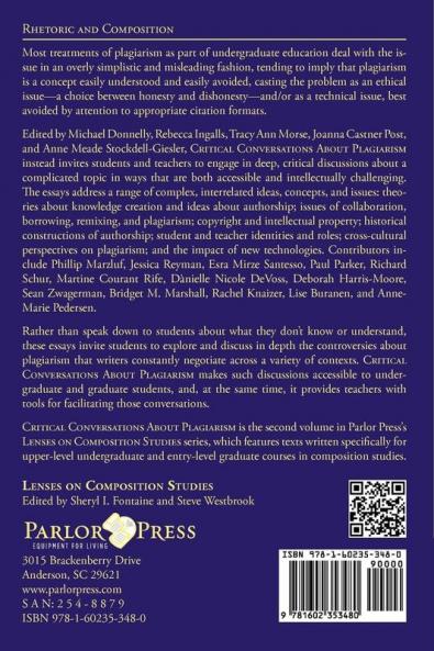 Critical Conversations about Plagiarism (Lenses on Composition Studies)