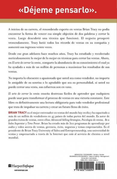 Arte de Cerrar la Venta / The Art of Closing the Sale