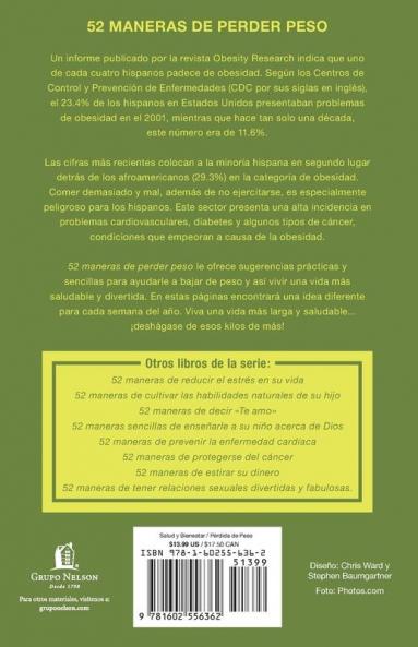 52 Maneras de Perder Peso = 52 Ways to Lose Weight