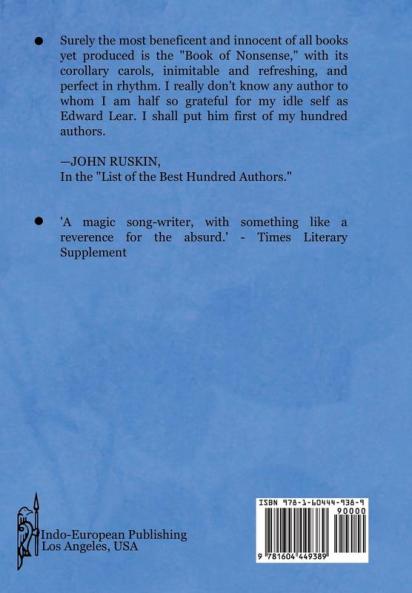 Book of Nonsense (Containing Edward Lear's complete Nonsense Rhymes Songs and Stories with the Original Pictures)