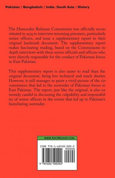 Hamoodur Rahman Commission of Inquiry Into the 1971 India-Pakistan War Supplementary Report