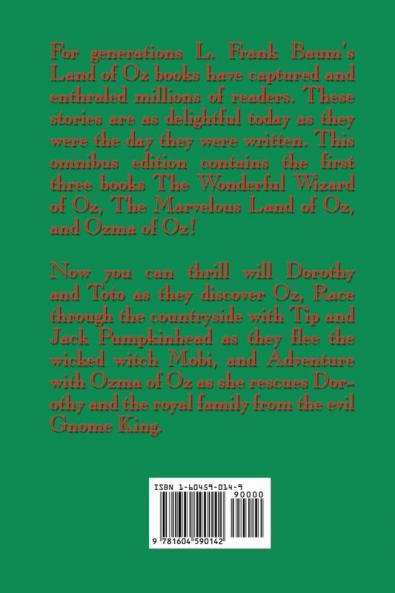 Adventures in Oz Vol. I: The Wonderful Wizard of Oz The Marvelous Land of Oz Ozma of Oz
