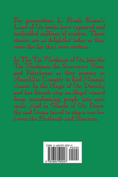 Adventures in Oz Vol. V: The Tin Woodman of Oz the Magic of Oz Glinda of Oz