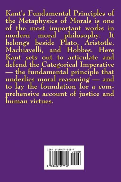 Fundamental Principles of the Metaphysics of Morals