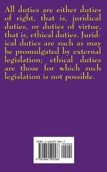 Introduction to the Metaphysic of Morals