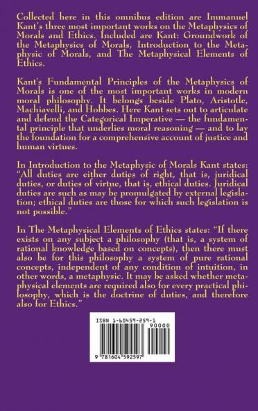 On the Metaphysics of Morals and Ethics