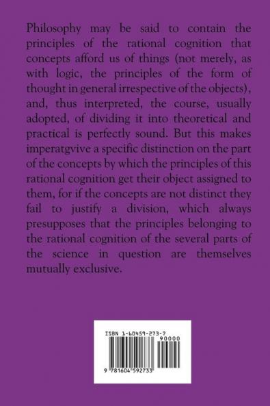 The Critique of Judgement