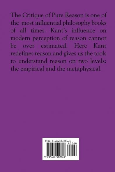 The Critique of Pure Reason