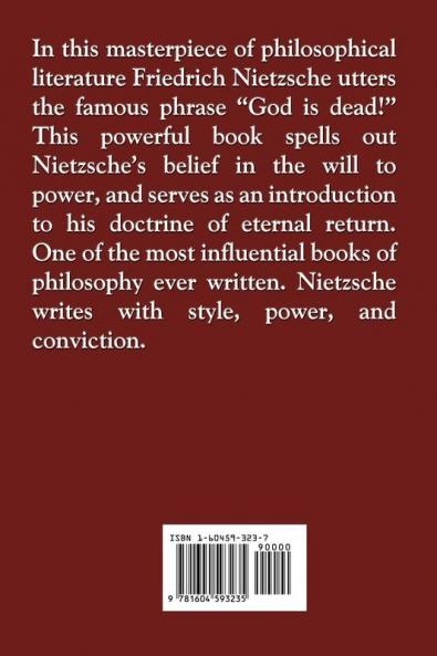 Thus Spake Zarathustra