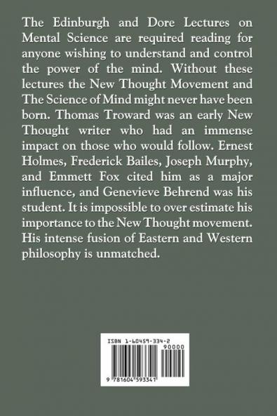 The Edinburgh and Dore Lectures on Mental Science