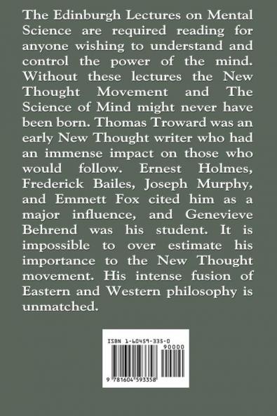 The Edinburgh Lectures on Mental Science