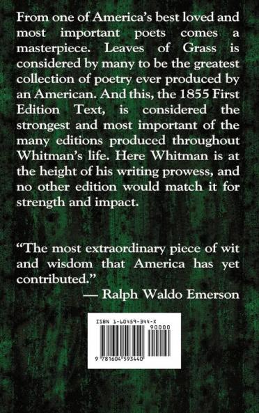 Leaves of Grass (1855 First Edition Text)