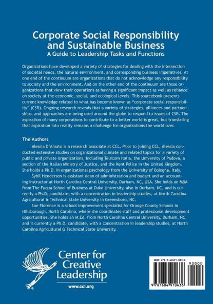 Corporate Social Responsibility and Sustainable Business