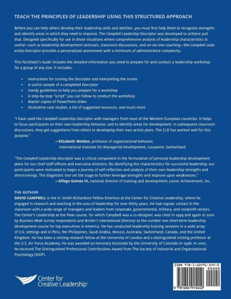 Campbell Leadership Descriptor: Facilitator's Guide