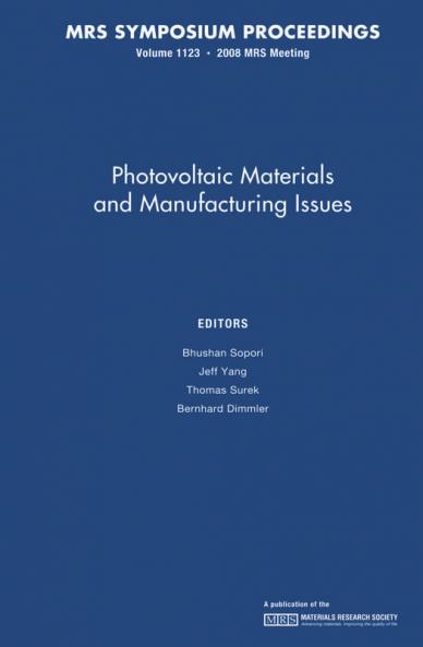 Photovoltaic Materials and Manufacturing Issues