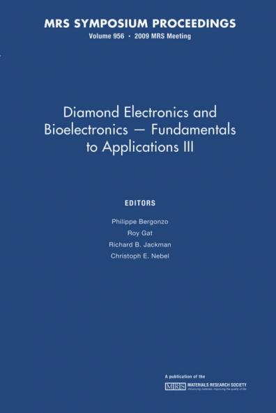 Diamond Electronics and Bioelectronics - Fundamentals to Applications III