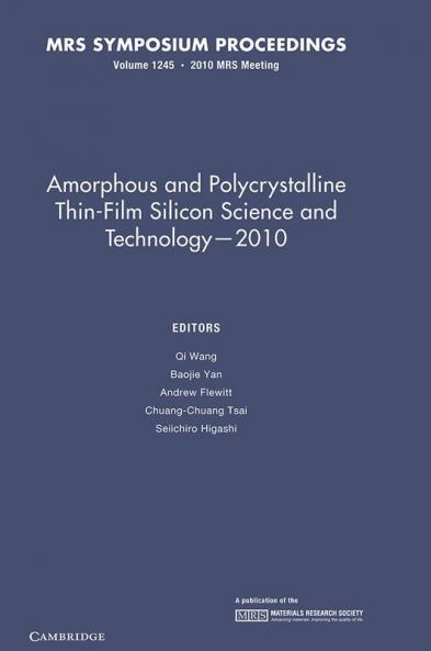 Amorphous and Polycrystalline Thin-Film Silicon Science and Technology - 2010