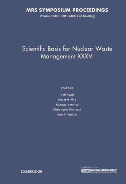 Scientific Basis for Nuclear Waste Management XXXVI