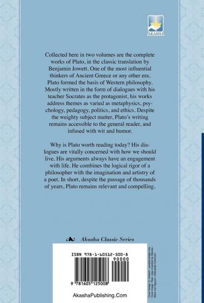The Complete Works of Plato Volume I