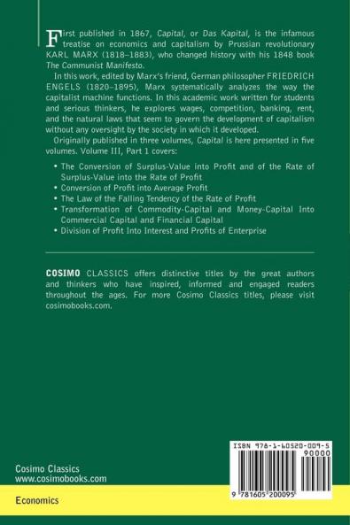 Capital: A Critique of Political Economy - Vol. III - Part I: The Process of Capitalist Production as a Whole: 3