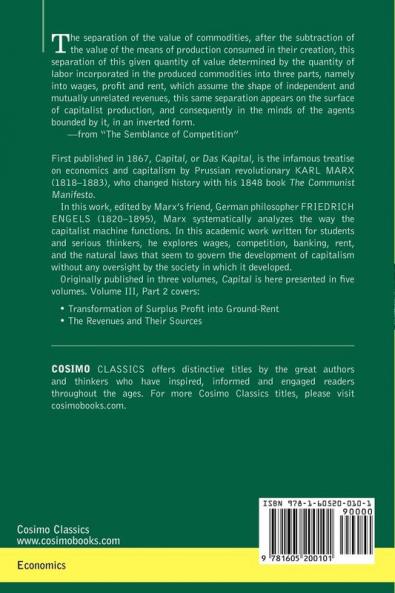 Capital: A Critique of Political Economy - Vol. III-Part II: The Process of Capitalist Production as a Whole