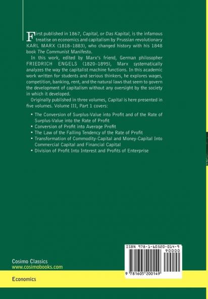 Capital: A Critique of Political Economy - Vol. III-Part I: The Process of Capitalist Production as a Whole