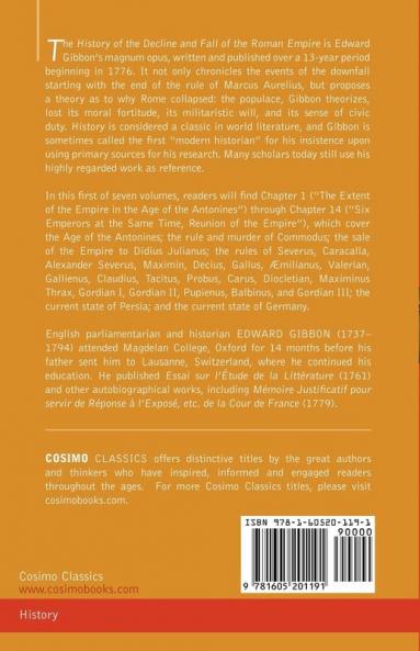 The History of the Decline and Fall of the Roman Empire Vol. I: 1