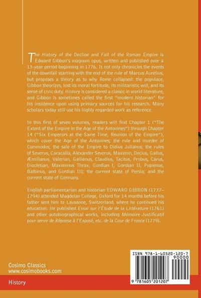 The History of the Decline and Fall of the Roman Empire Vol. I: 1