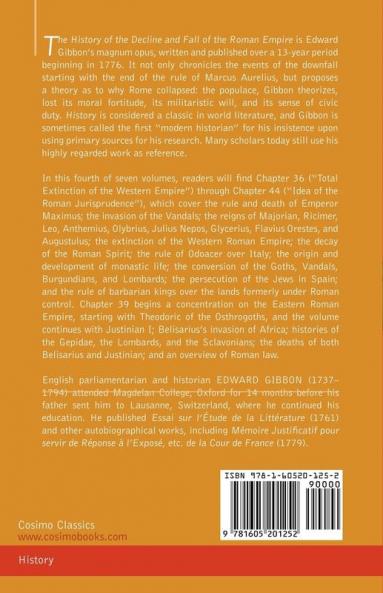 The History of the Decline and Fall of the Roman Empire Vol. IV: 4