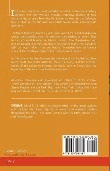 History of the New Netherlands Province of New York and State of New York: Vol. 1