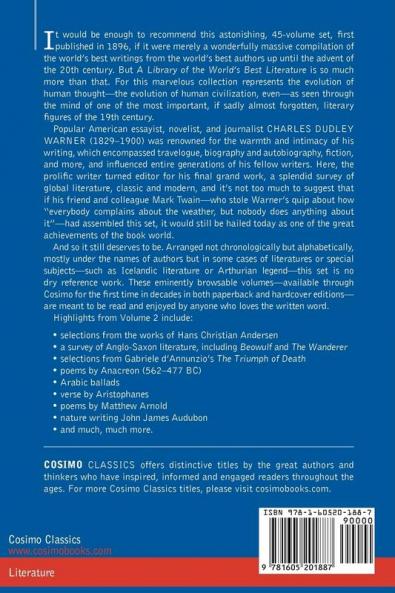 A Library of the World's Best Literature - Ancient and Modern - Vol. II (Forty-Five Volumes); Amiel-Auerbach