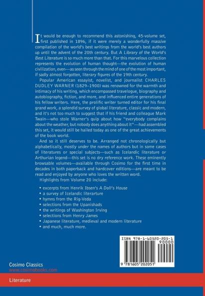 A Library of the World's Best Literature - Ancient and Modern - Vol.XX (Forty-Five Volumes); Ibsen-Jefferies