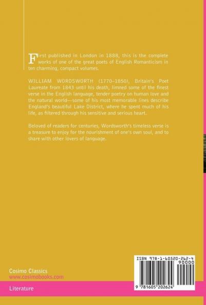 The Complete Poetical Works of William Wordsworth in Ten Volumes - Vol. VI: The Excursion: 6