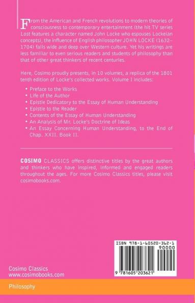 The Works of John Locke in Ten Volumes - Vol. I