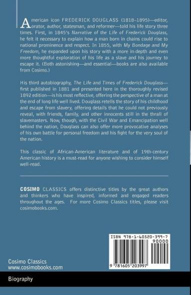 The Life and Times of Frederick Douglass (Cosimo Classics)
