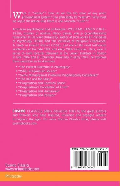Pragmatism: A New Name for Some Old Ways of Thinking