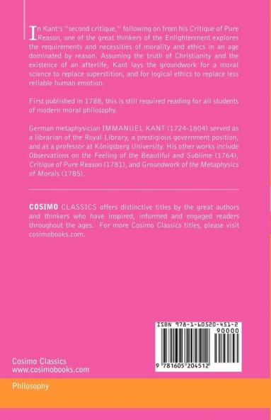 Critique of Practical Reason (Cosimo Classics)