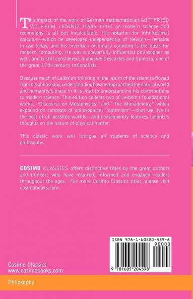 Discourse on Metaphysics and the Monadology