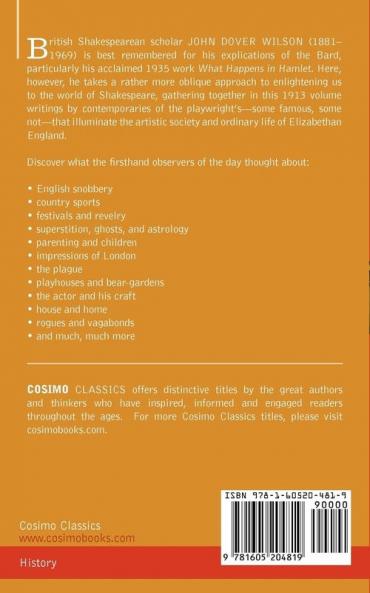 Life in Shakespeare's England: A Book of Elizabethan Prose